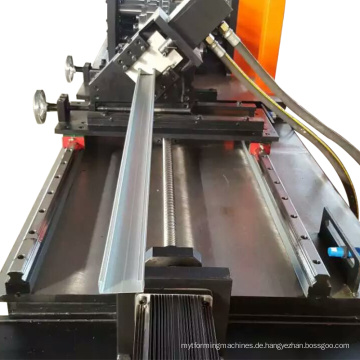Handelsversicherung U Keel verzinkte Trockenbau verwendete Omega -Profil -Leichtmesser -Stahlrahmenkaltrolle Formungsmaschine